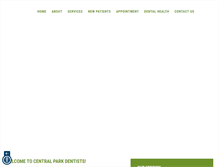 Tablet Screenshot of centralparkdentists.com